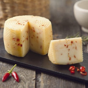 Italian Spicy Caciotta Cheese with Hot Pepper 100g