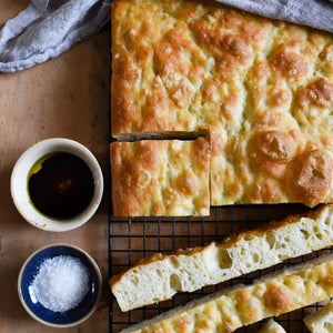 Plain Focaccia 120g (Extra Virgin Olive Oil, Biga Fermentation)